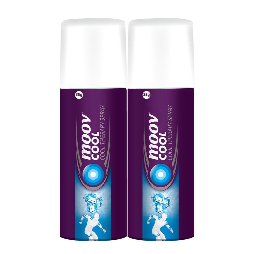 Moov Cool Pain Relief Spray 35g | Ideal for Sports & Gym related injuries | Quick action from Back Pain, Muscle Pain, Joint Pain, Knee Pain | 100% Natural Active Menthol | Pack Of 2 (B0CYSQ8254) Amazon Price History, Amazon Price Tracker