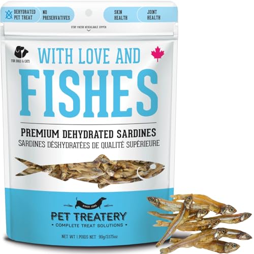 The Granville Island Pet Treatery Sardines for Dogs & Sardines for Cats (3.17 oz Pack of 1) - Dehydrated Single Ingredient Dog Treats - All Natural Dog Treats Grain Free Dog Training Treats