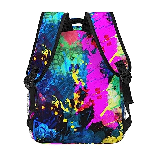 RIMENCH Backpack Paint Splatter Dark Colorful Business Travel Durable Laptops Backpack College Computer Bag for Women & Men4