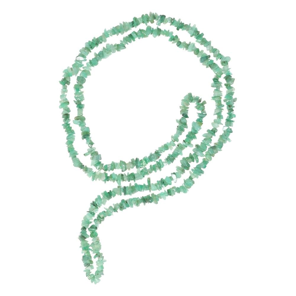 CHAKRADHARI Natural Emerald (Panna), Blue Sapphire (Neelam) & Ruby Gemstone Chips Wearing Mala for Men & Women | Healing Crystal Necklace-image-36
