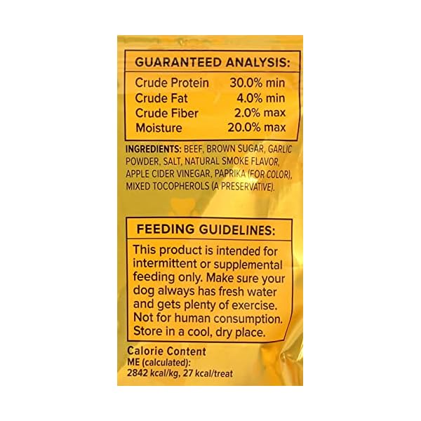 Newman's Own Beef Jerky Treats for Dogs, Original Recipe, 14 oz Bag