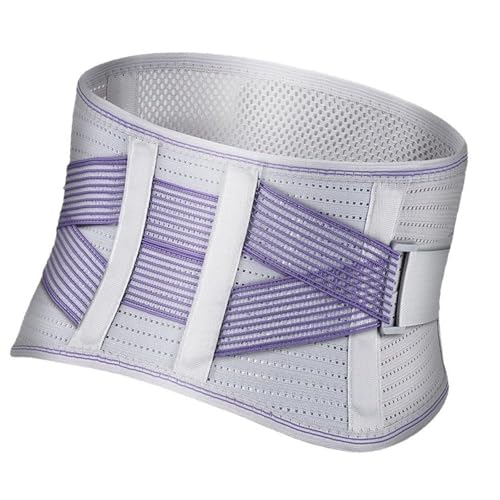 UNTERING Cinturón de sudor para mujer, cinturón de sudor, práctico reductor de cintura, textura de poliéster transpirable para fitness, cintura de poliéster transpirable, Gris morado., L