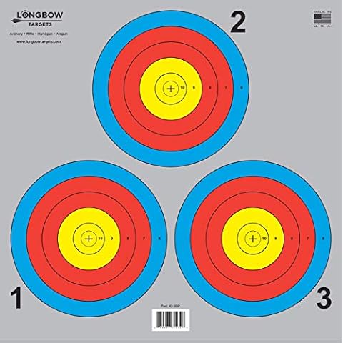Archery 5 SPOT & 3 SPOT Vegas Targets by Longbow 8, 20, 50 & 200 Packs (3 Spot (20 Pack)) Cover