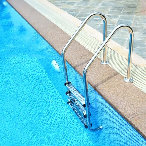 Escalera para piscina de 3 peldaños de acero inoxidable 304 miniatura 2