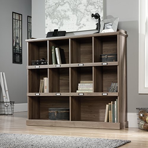 Sauder Barrister Lane Bookcase, Salt Oak Finish & Select Collection 3-Shelf Bookcase, Salt Oak Finish #TOP1