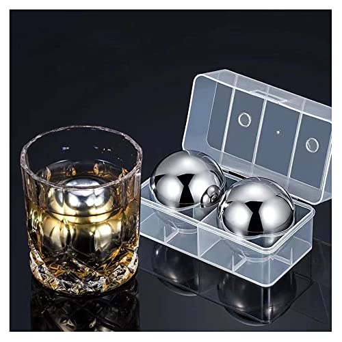Set de 2 piedras de whisky reutilizables de acero inoxidable miniatura 2