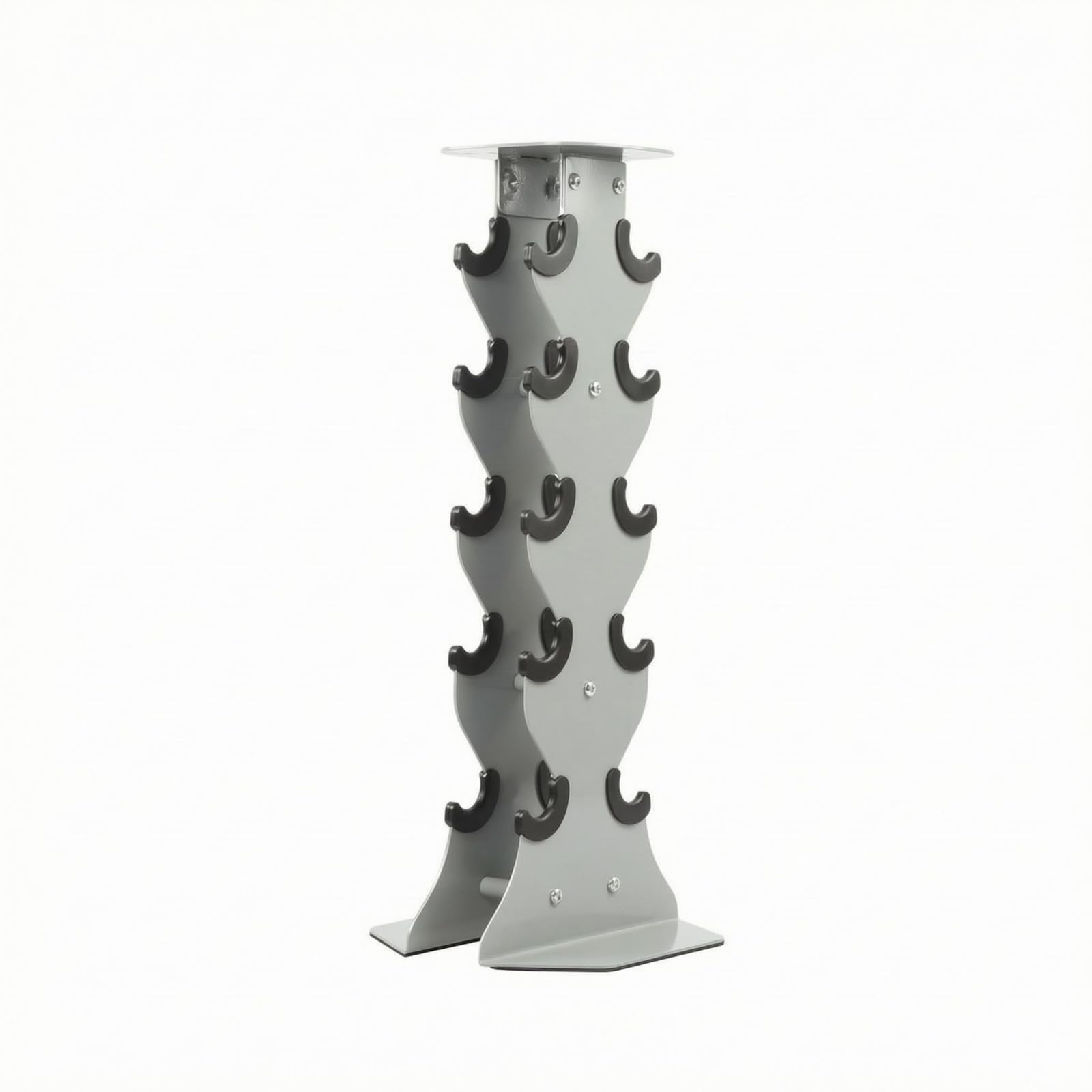 Amagogo Soporte para Mancuernas Porta Mancuernas Organizador Estante para Pesas Vertical con Base Estable y Marco Estrecho Alto Apto para Gimnasio en Casa Sala de Fitness