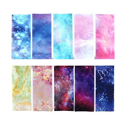 Wmaple 10pcs decoración uñas láminas Pegatinas