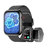 BLUELOVER Men's Smart Watch Woman Pro，1.85-inch high Definition Screen/*Bluetooth Call, Blood Pressure,Fitness Tracker Smart Sports Watch for Android Phone/iPhone Compatible