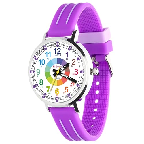 Reloj analógico para niños ideal para aprender las horas en el colegio Kiddus 1