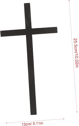 Miniatura 7 de ORFOFE Colgante de cruz religiosa para pared, cruz en forma de cruz, cruz de iglesia, colgante de pared, cruz vintage, arte de pared, cruz cristiana