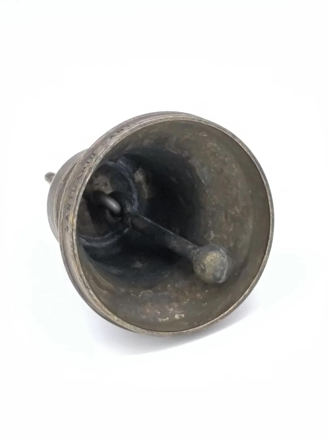 Campana Da Tavolo In Ottone Brunito Santi Cosma E Damiano – Riproduzione Antica 700 - 5