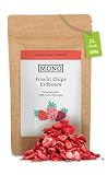Mono gefriergetrocknete Chips - 300g Erdbeer Chips aus 100% natürlichen Erdbeeren - tropische Trockenfrüchte - Erdbeer Trockenobst - Snack für Müsli & Desserts - strawberry chips