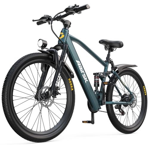 Electric Bike 24" / 26", 22Mph Speed & & Peak 750W Motor, 36V 10 / 13AH Lithium Battery & 7/21-Speed Gear, Max Range 40+ Miles(Pedal-Assist), Electric Mountain Bicycle for Adults Women Men