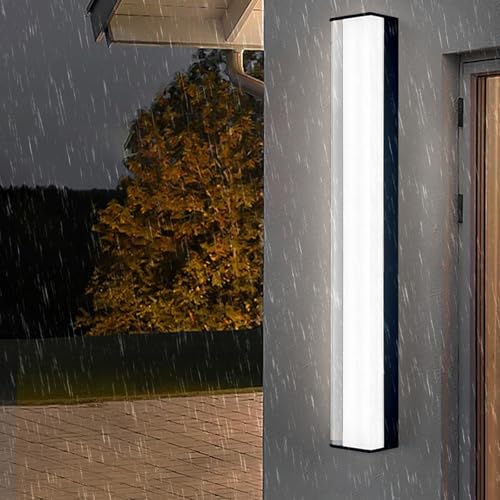 Éclairage mural aluminium noir style contemporain haut de gamme 90cm