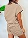 SHEWIN Women Two Piece Sets Summer Trendy Casual Matching Outfits Business Work Airport Vacation Lounge Clothes 2026 Fashion Short 2 Pcs Clothing Size S, Khaki