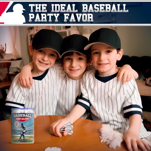 Baseball Lollipops 12pk- Baseball Sucker Lollipops Baseball Candy - image 7