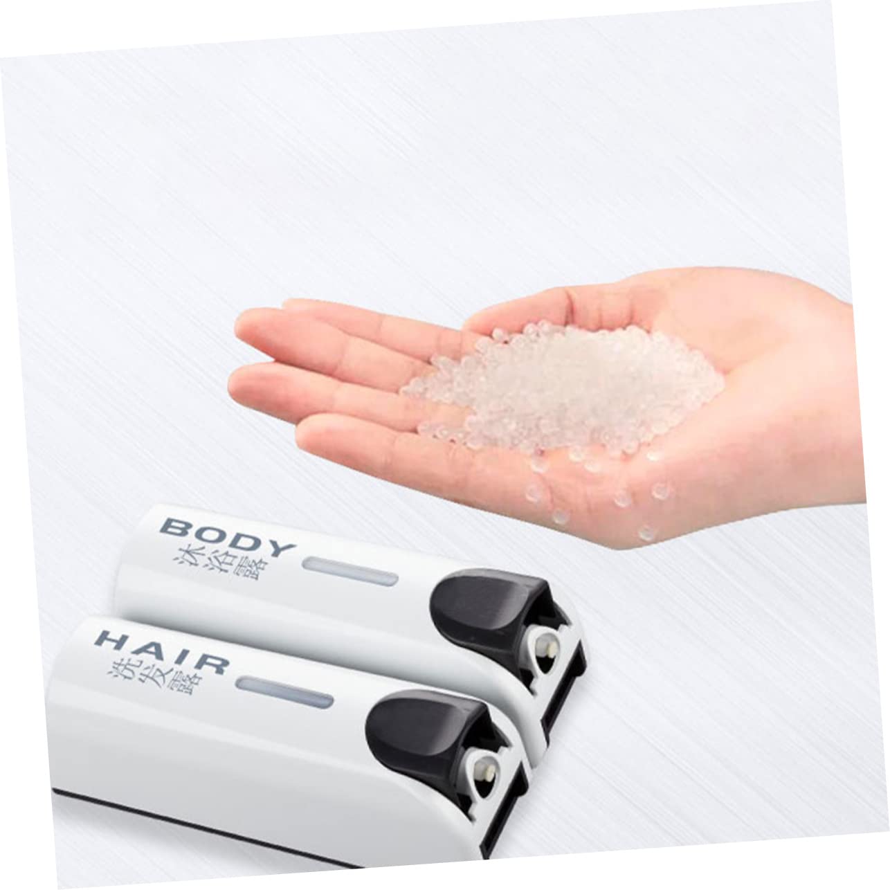 Dispensador de Jabón de Pared Blanco de Plástico, Compacto Presión