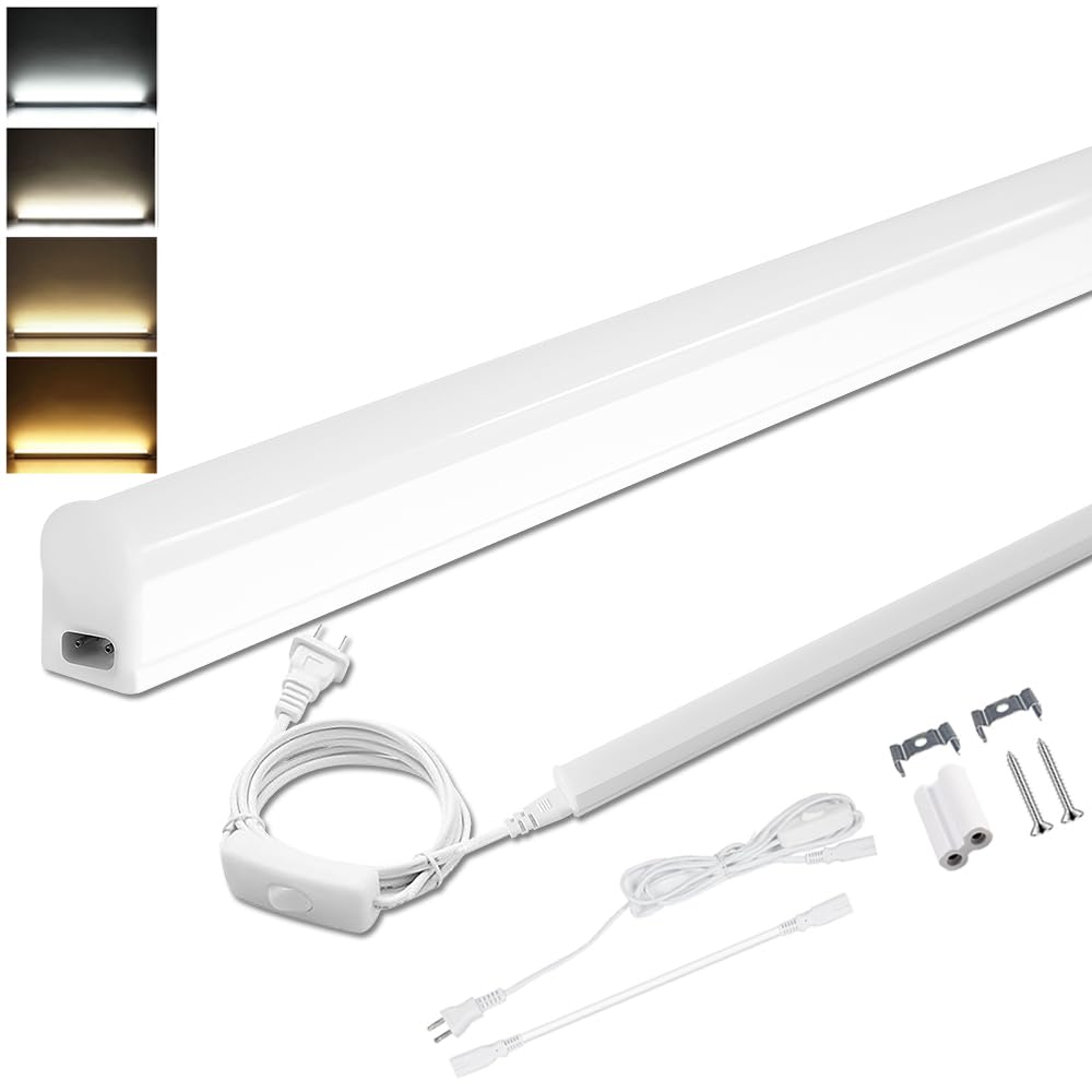 １０本セット　薄型ＬＥＤ蛍光灯　器具一体型　120cm 昼白色 6000K Amazon | LED蛍光灯 器具一体型 40W形 20W形 10W形 T5 直管型 18W/10W