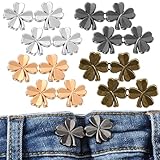 YBEATY 8 Stück Knöpfe Hosen Enger Machen Taillenknopf Hosenbund Kein Nähen Hosen-Taillenstraffer Hosen Knopf Spanner Fastener Abnehmbare Taille Dekorativ für Lose Jeans Röcke Ärmel