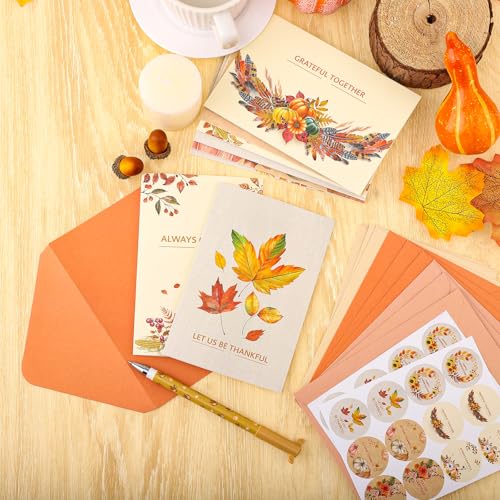 24-Count Thboxes 4 x6 Thanksgiving Greeting Cards w/ Envelopes and Stickers (6 Designs) 3.49 + Free Shipping w + 50% Off Code AW8MOKDN - image 3
