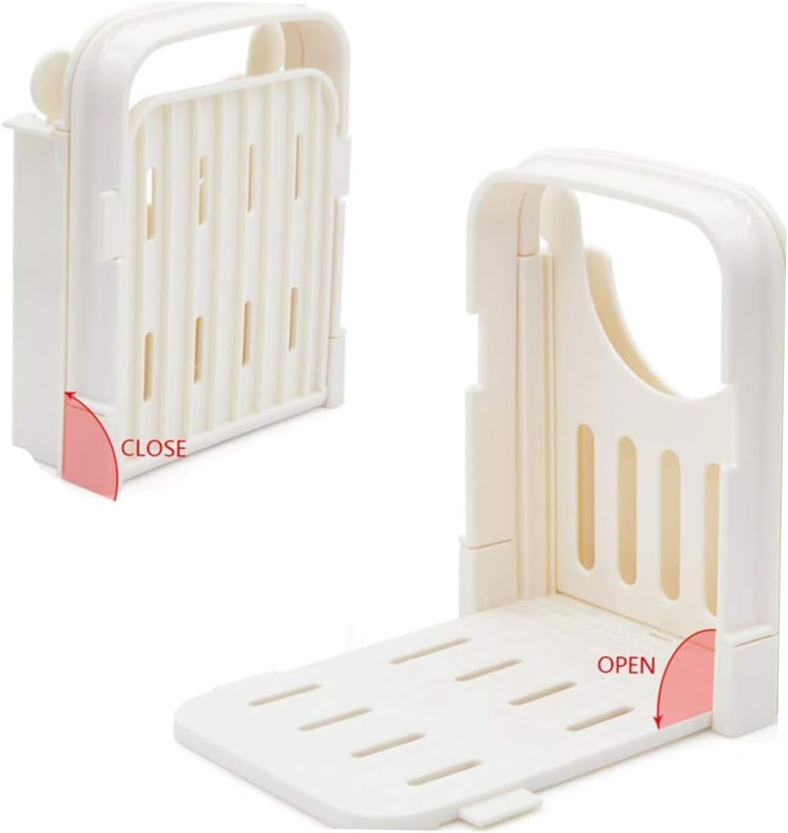 Zerodeko Manual Slicing Guide Bread Slicer Plastic Toast Slicer Sandwich Bagel Loaf Bread for Family