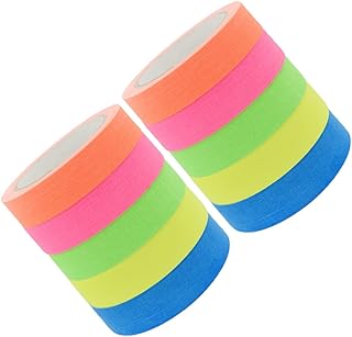 VILLCASE 10 Rolos De Fita Adesiva Que Brilham No Escuro Fita Luminosa De Algodão UV Fita Fluorescente De Viscosidade Luz Roxa