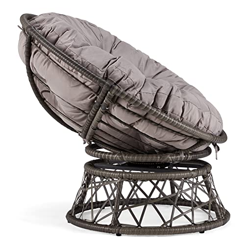 Sillón Plegable Redondo Gris claro miniatura 3