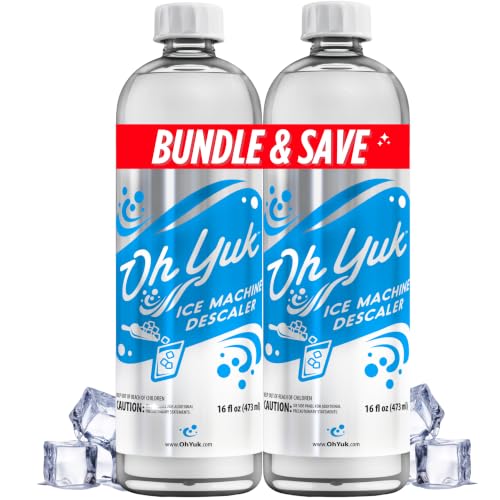 Image of Oh Yuk Ice Machine Cleaner Descaler 2 Pack, Nickel-Safe, Fresh Ice Makers