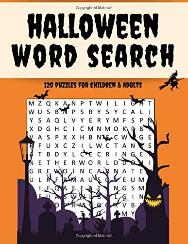 HALLOWEEN WORD SEARCH - 120 puzzles for children & adults
