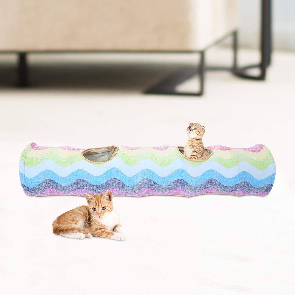 Túnel para gatos resistente a los arañazos Xiuganpo con tela colorida