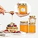 BIGIVACA 6 oz Mini Honey Jars - 30 Pack Hexagon Glass Jars with Wood Dippers, Gold Lids, Bee Pendants, Jutes, Stickers for Wedding Favors, Party Favors, Candle Making