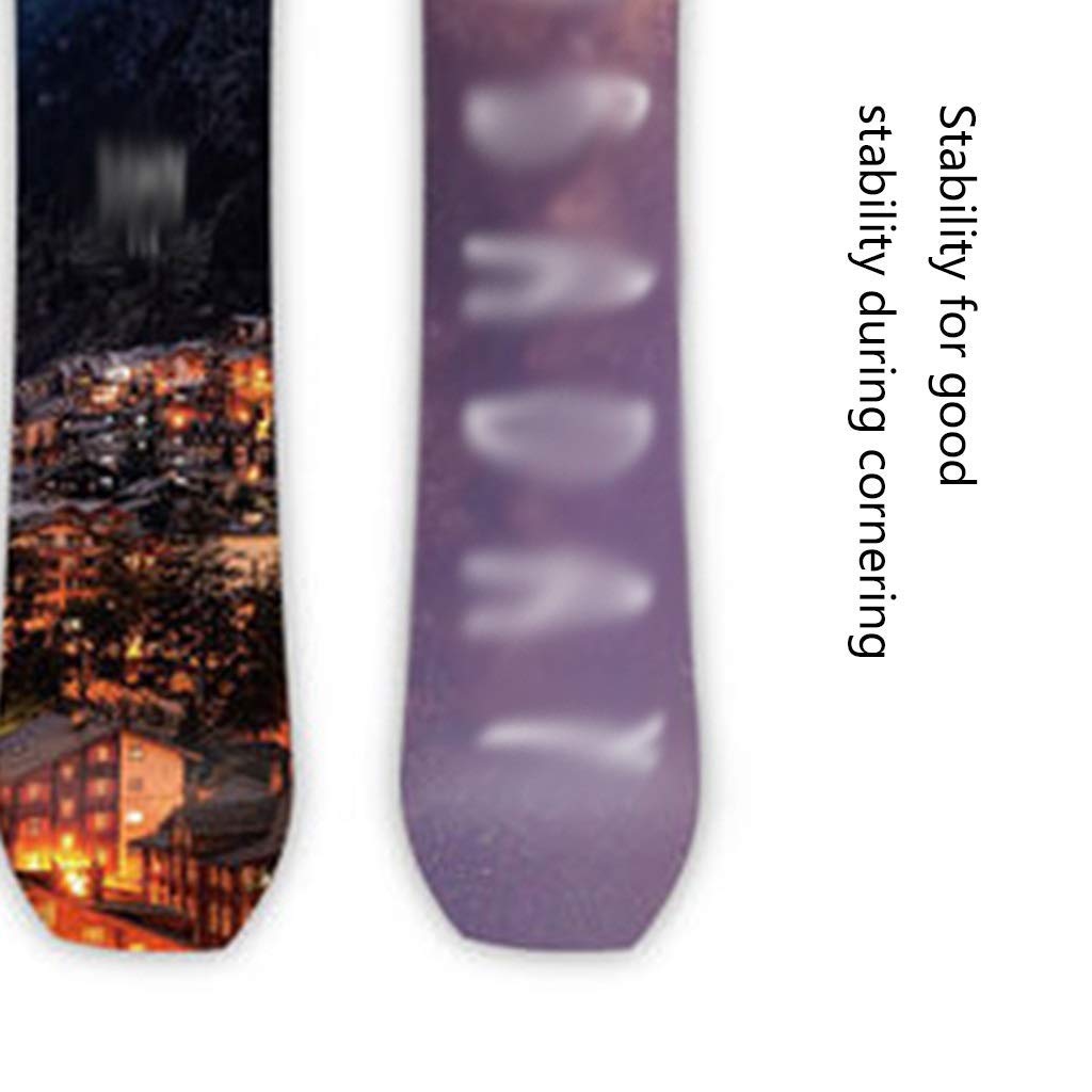 MU Neige Ski Traîneaux Longboard Ski Veneer extérieur Vêtements de ski adulte, Enfants Snowboard professionnels hommes et femmes d'équipement de ski pour débutants Veneer,Violet,151cm / 59,4 pouces