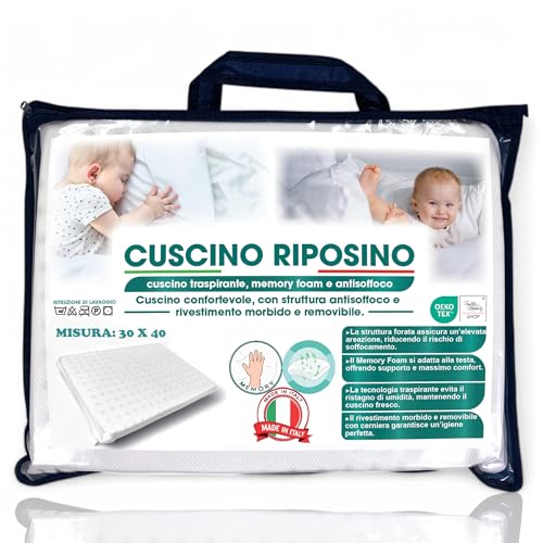 🇮🇹 Made in Italy: Prodotto interamente in Italia, questo cuscino antisoffoco neonato rispetta rigorosi standard di sicurezza; offre tranquillità ai genitori che cercano un prodotto affidabile per il benessere del loro bambino.
