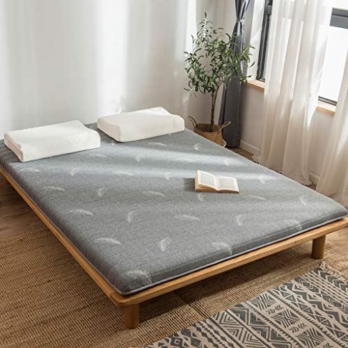Latex Mattress, Tatami Foldable Carpet Skid Resistance Breathable Skin-Friendly For Bedroom-C-90X200X6Cm #TOP1