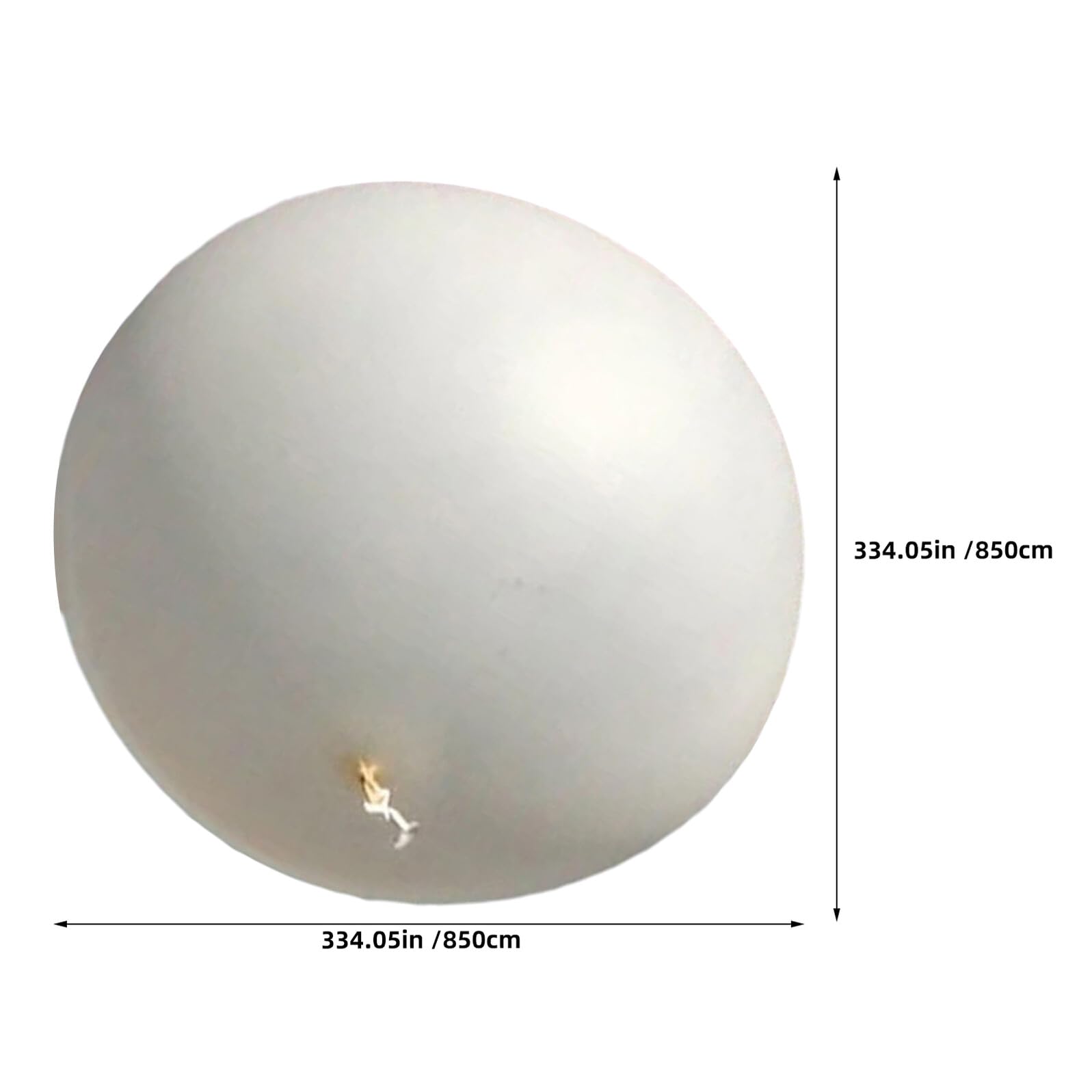 Pallone Meteorologico Bianco 1000g in Lattice per Indagini Scientifiche | Inflazione Semplice, Alta Capacità di Carico, Riutilizzabile, per Video Meteorologici e Eventi di Fidanzamento