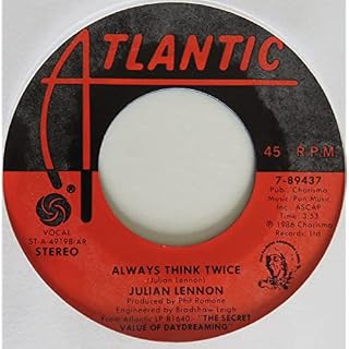 Julian Lennon 45 RPM Stick Around / Always Think Twice – Image 4