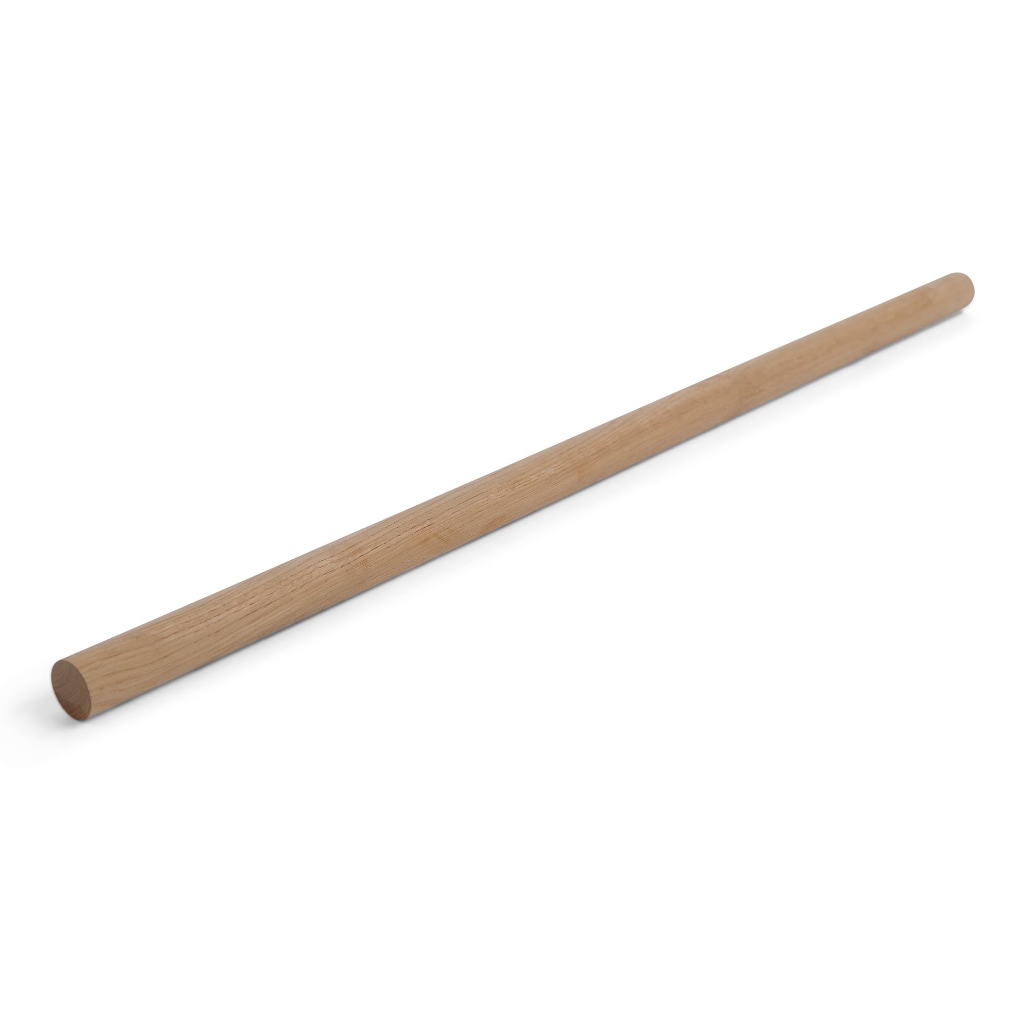 Eichen Rundstab Ø 40 mm [300–1000 mm Länge wählbar] – Glatt gehobelter Massivholzstab – naturbelassen & technisch getrocknet – ideal für Möbelbau & DIY