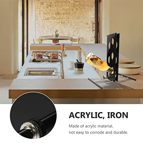 Soporte de vino moderno compacto negro DOITOOL miniatura 6