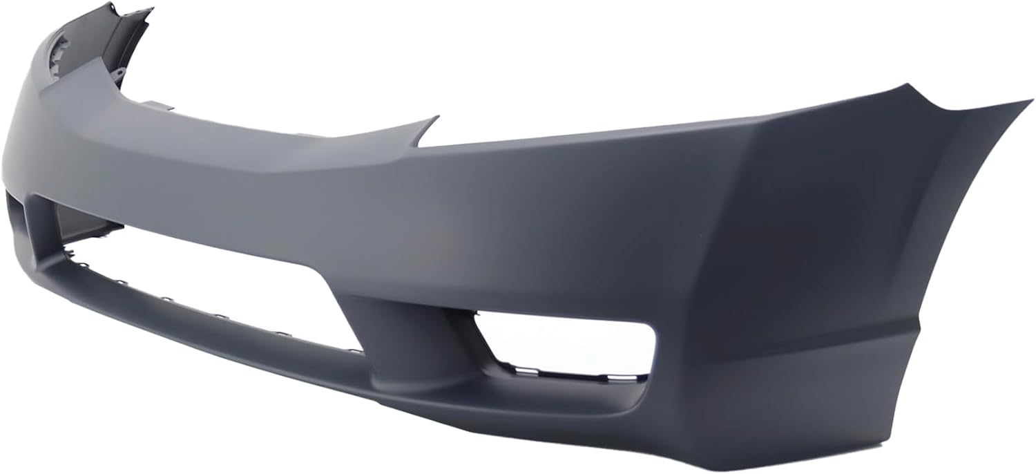 FitParts Compatible with Front Bumper Cover Fascia 2009-2011 Honda Civic DX EX GX Hybrid LX Sport Sedan. New Primed Without Sensor Holes, With Fog Light Holes. HO1000266 04711SNAA90ZZ