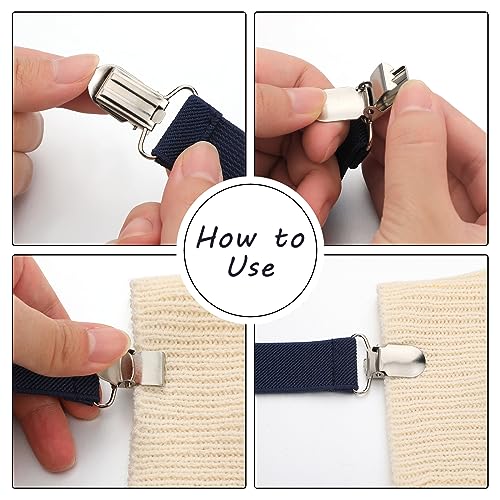 Ceenna 9 Pcs Glove Clips for Kids Adjustable Elastic Mitten Holder Winter Mitten and Hat Clips Glove Keepers Straps for Kids2