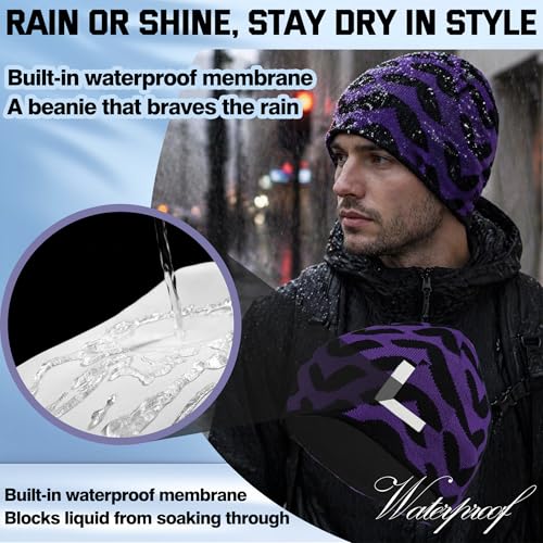 Image of Waterproof, Windproof, Breathable Beanie Hat, Keep Your Head Warm and Completely Dry