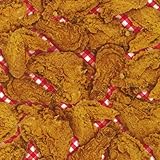 Kaufman Feast Mode Fried Chicken Brown Fabric by The Yard
