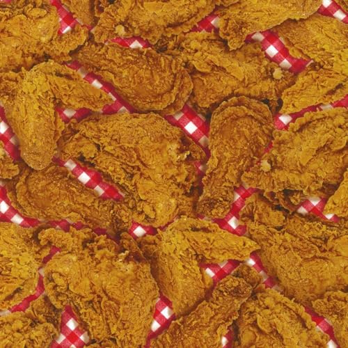 Premium Kaufman Feast Mode Fried Chicken Cotton Fabric - Versatile Brown Fabric by the Yard for Quilting and Crafts