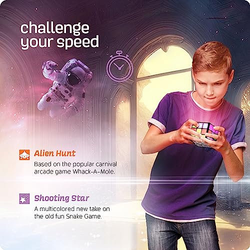 rechargeable game activity cube - toys for boys and girls - 9 fun brain amp memory games - birthday gifts for age 6 7 8 9 10 11 12 year old kids teens - best boy toy gift ideas