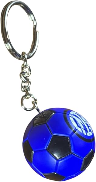 Generico Portachiavi palla inter calcio neroazzurro uomo donna bambino accessorio zaino fan idea regalo - 2