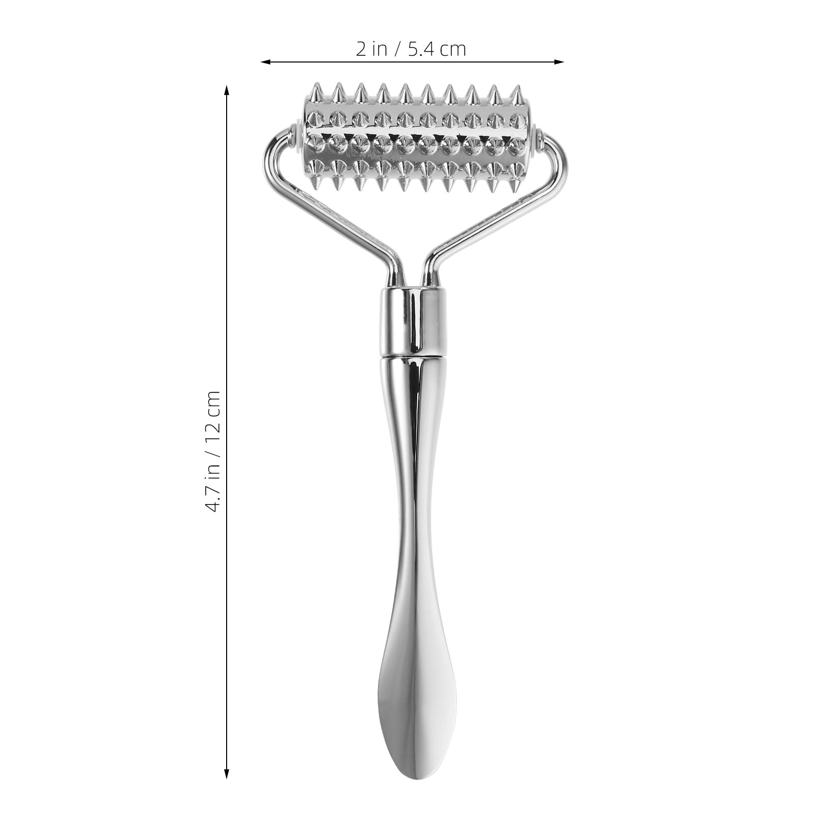 Veemoon Rouleau Massage Ridoki Visage Rouleau De Massage D'Aiguille Outil De Des Tissus Profonds MéTal Pour Absorption De La Lotion DéTente Musculaire - Et Raffermissement De La Peau