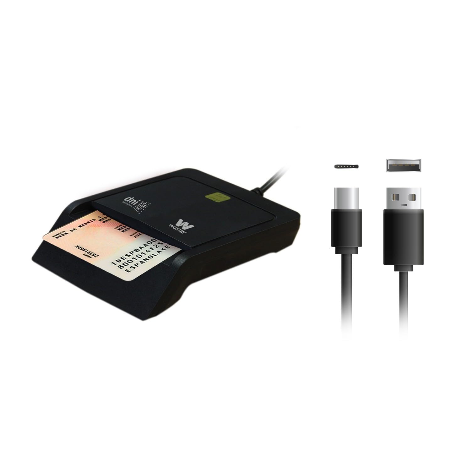 Woxter Lector Dni Combo - Lector DNI electrónico 3.0 y 4.0, Compatible con Las Tarjetas Smart Cards o Tarjetas Inteligentes, con 3 Ranuras para Tarjetas, Color Rojo — view 17