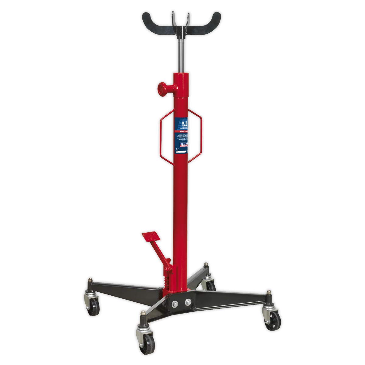 Sealey High-Speed Lift To Gearbox Transmission Jack 0.3 Tonne Vertical 300ETJ