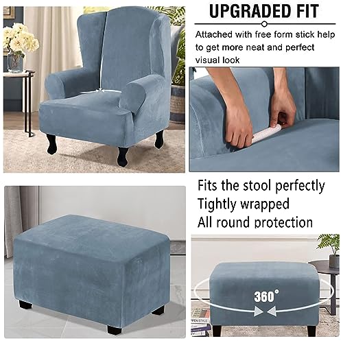 Funda para sillón reclinable rectangular XL protector reposapiés elástico 7